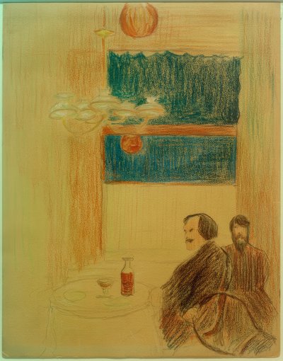 To mænd i baren af Marianne von Werefkin