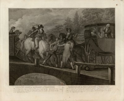 Anholdelsen af Ludvig XVI og hans familie i Varennes, 22. juni 1791, 1796. af Mariano Bovi
