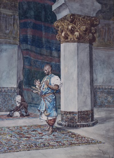 En købmand beder i en moske af Mariano Fortuny y Marsal