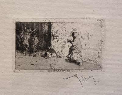 En gade i Sevilla af Mariano Fortuny y Marsal