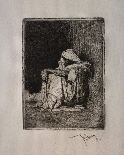 Siddende araber af Mariano Fortuny y Marsal