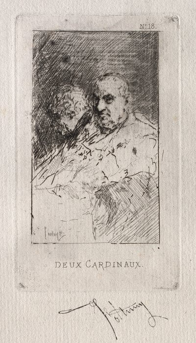 To kardinaler af Mariano Fortuny y Marsal