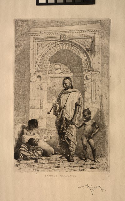 Marokkansk familie, 1862. af Mariano José María Bernardo Fortuny y Carbó