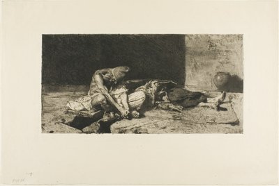 Araber ser på sin vens lig af Mariano Fortuny y Marsal