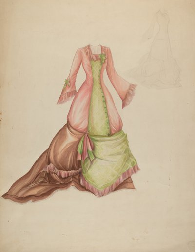 Kjole, c. 1942. af Marie Alain