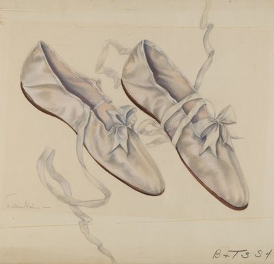 Gå hjemmesko, ca. 1936. af Marie Alain