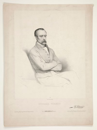 Portræt af Horace Vernet af Marie Alexandre Alophe
