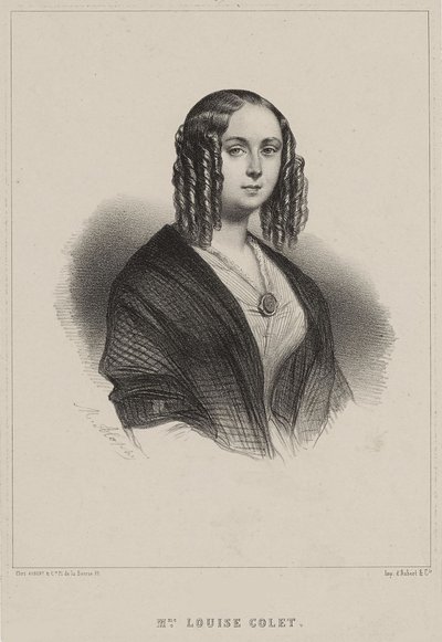 Louise Colet, 1843. af Marie Alexandre Menut Alophe