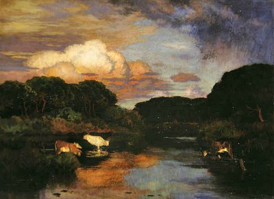 Ford, ca. 1910 (olie på lærred) af Marie Auguste Emile Rene Menard