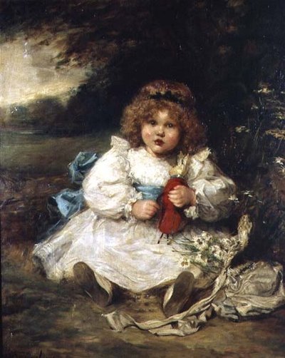 Portræt af Dorot, datter af Sir Charles Swinfen Eady af Marie Elizabeth Seymour Lucas