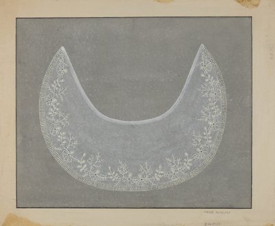 broderet krave, ca. 1936. af Marie Famularo