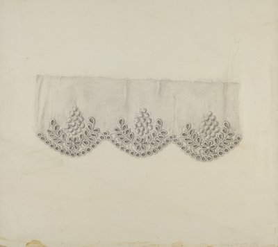 Broderet kant, ca. 1938. af Marie Famularo