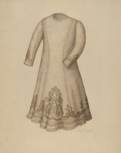 Spædbarnskjole, ca. 1938. af Marie Famularo