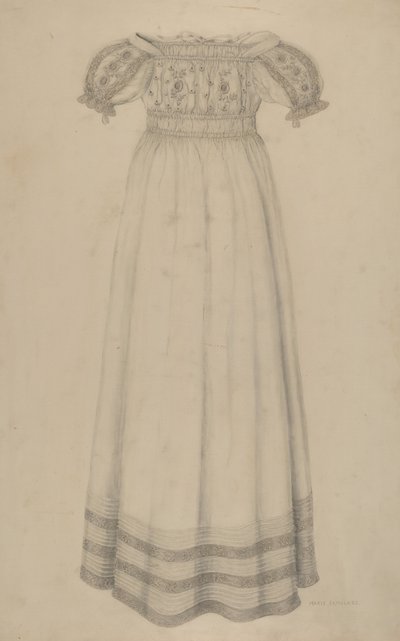 Spædbarnskjole, ca. 1938. af Marie Famularo