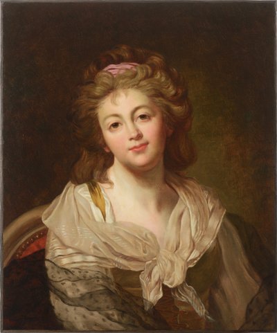 Selvportræt, anden halvdel af det 18. århundrede.. af Marie Genevieve Bouliard