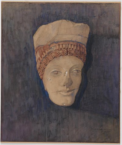 Hoved af Kore (Akropolis museet inv. 696) af Marie Henriques