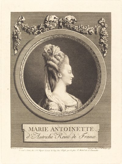 Marie Antoinette af Marie Louise Adelaide Boizot after Louis Simon Boizot