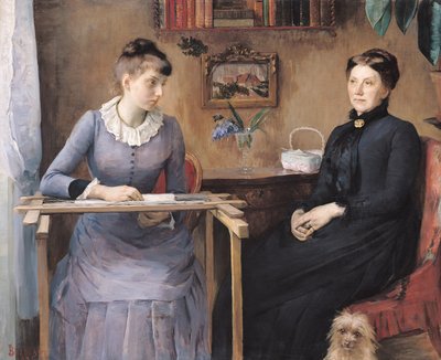 Hjemme eller intimitet, 1885 af Marie Louise Catherine Breslau