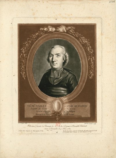 Portræt af Claude-Benjamin Vallet 1754-1826, 1789. af Marie Louise Suzanne Champion de Cernel