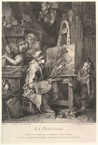 Maleri, 1752. af Marie Madeleine Igonet