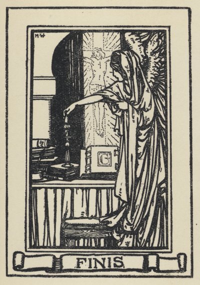 Illustration til The Dream of Gerontius af kardinal Newman (litho) af Marie Preaud Webb