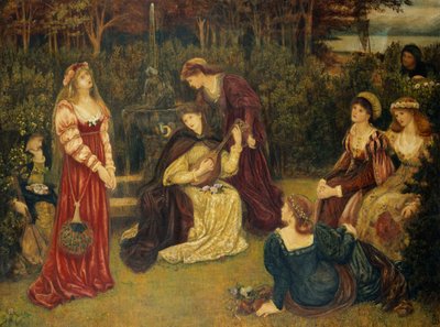 Fiammetta synger af Marie Spartali Stillman