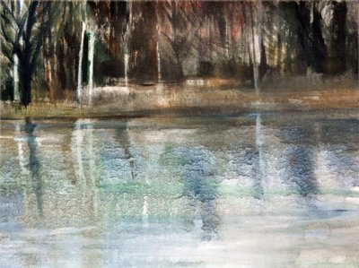 Refleksioner, 2018 (olie på lærred) af Marina Falco