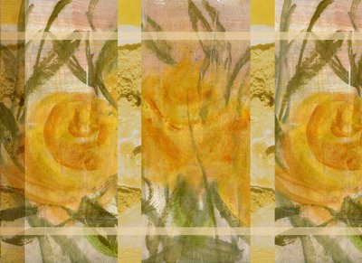 Gule blomster 3 af Marina Falco