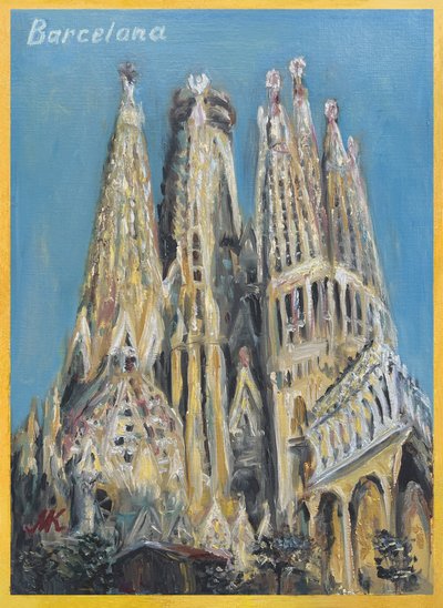 Sagrada Familia i Barcelona af Marina Kozyr