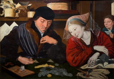 Bankmanden og hans kone af Marinus van (follower of) Reymerswaele