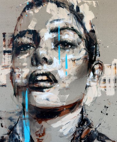 Materia No. 2, Series VIII, 2025 (akryl og olie på omvendt lærred) af Mario Henrique
