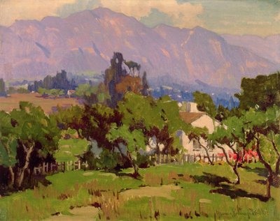 Landskab i det sydlige Californien (olie på lærred) af Marion Kavanagh Wachtel