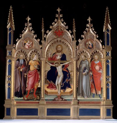 Den hellige treenighed og hellige (maleri af Mariotto di Nardo