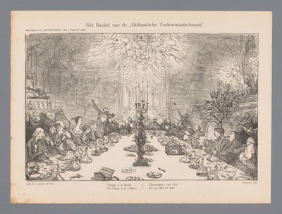 The Banket of the Hollandsche Drawing Company (titel på objekt) af Marius Bauer