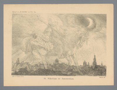 St. Nikolaas te Amsterdam (titel på objekt) af Marius Bauer