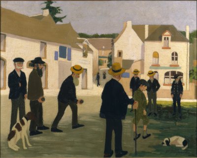 Spillet med petanque af Marius Borgeaud