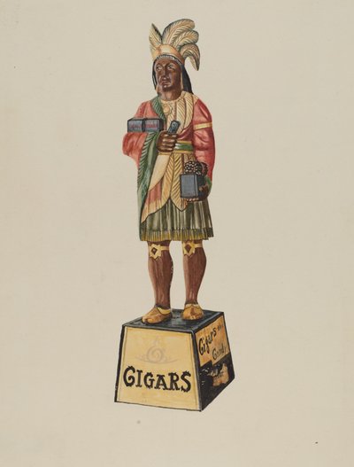 Cigarbutik indisk af Marius Hansen