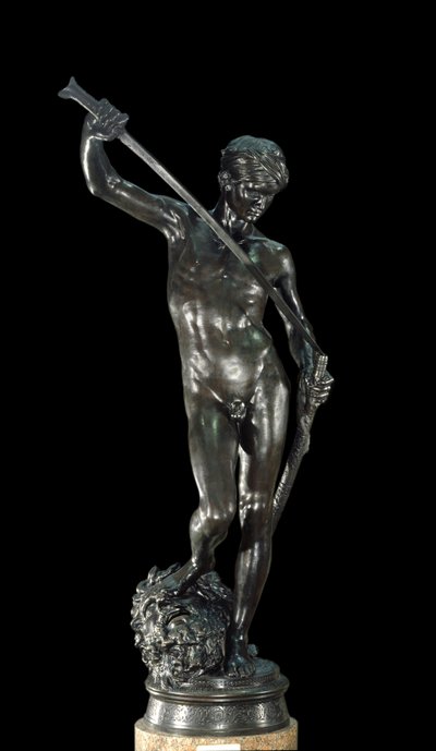 David Bronzeskulptur af Antonin Mercia (1845-1916) Paris, Musee d