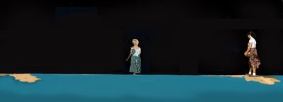 Night Lives Scene 2, 2016 (digitale medier) af Marjorie Weiss