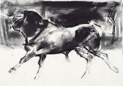 Black Bull (kul på papir) af Mark Adlington