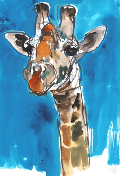 Blue Sky Giraffe, 2018 af Mark Adlington
