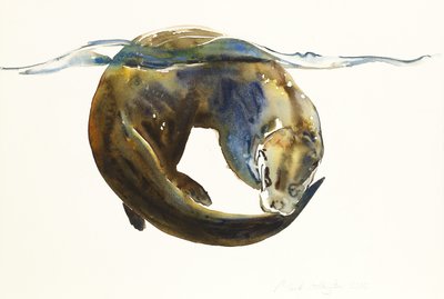 Circle of life, 2014, (akvarel på papir) af Mark Adlington