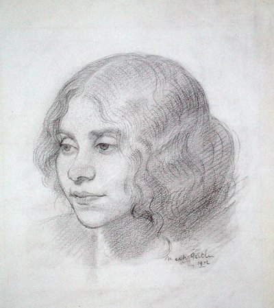 Hovedet af en pige af Mark Gertler