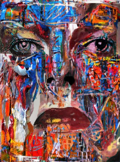 En malerisk Bowie (maleri) af Mark Gordon