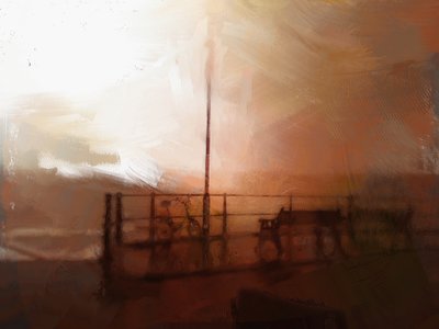 cromer pier efter en storm af Mark Gordon