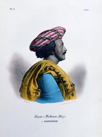 Ram Mohan Roy, grundlægger af Brahmo Samaj, 1828 af Marlet et Cie
