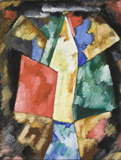 Abstraktion: Blau, Gelb und Grün af Marsden Hartley