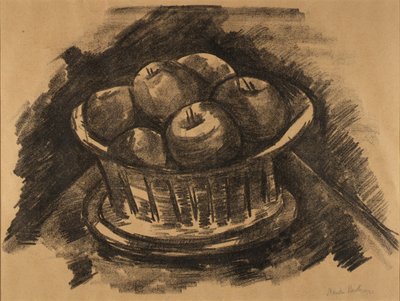 Äpfel im Korb af Marsden Hartley