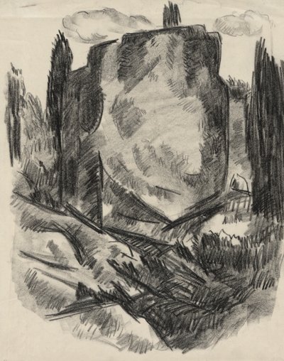 Landskab af Marsden Hartley