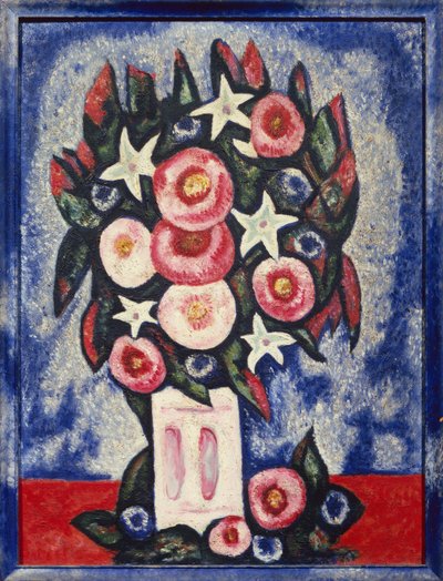 Nat og nogle blomster af Marsden Hartley